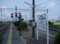 肥前山口のホーム（佐賀方向）